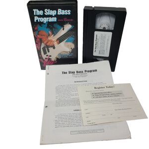The Slap Bass Program With Alexis Sklarevski VHS Video Progressions Instruction